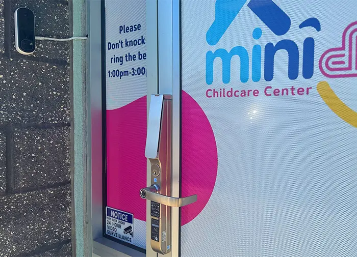 Childcare center security and keypad access