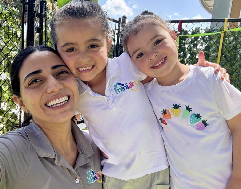 Teacher with Preschool Girls at MiniArt